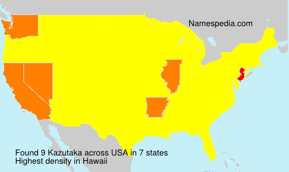 Surname Kazutaka in USA Surname Kazutaka in USA