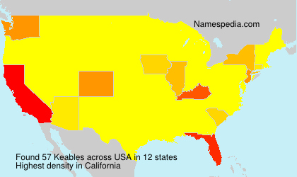 Surname Keables in USA Surname Keables in USA