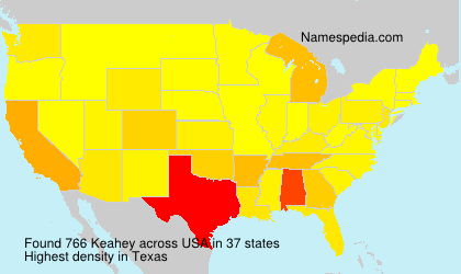 Surname Keahey in USA