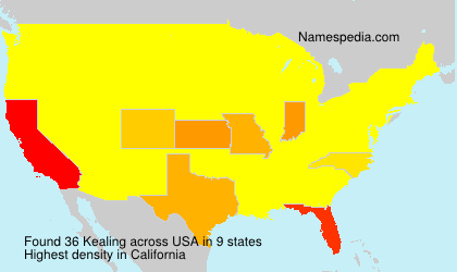 Surname Kealing in USA Surname Kealing in USA