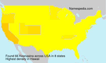 Surname Keanaaina in USA Surname Keanaaina in USA