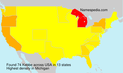 Surname Kebbe in USA Surname Kebbe in USA