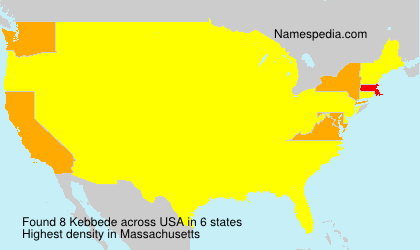 Surname Kebbede in USA Surname Kebbede in USA