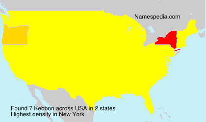 Surname Kebbon in USA Surname Kebbon in USA