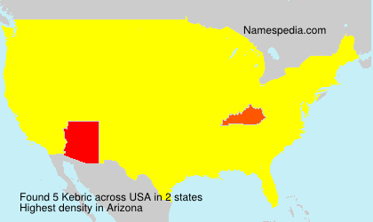 Surname Kebric in USA Surname Kebric in USA