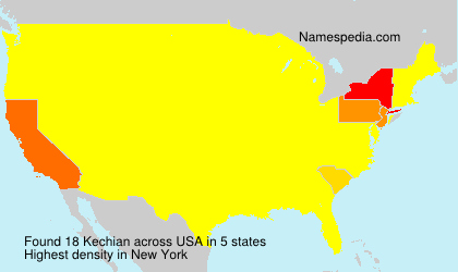 Surname Kechian in USA Surname Kechian in USA