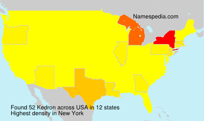 Surname Kedron in USA Surname Kedron in USA