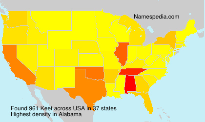 Surname Keef in USA Surname Keef in USA