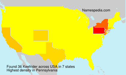 Surname Keefrider in USA Surname Keefrider in USA