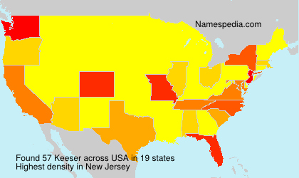 Surname Keeser in USA Surname Keeser in USA