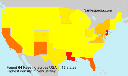 Surname Keesing in USA Surname Keesing in USA