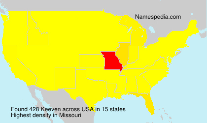 Surname Keeven in USA Surname Keeven in USA
