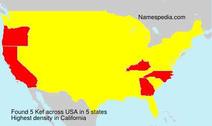 Surname Kef in USA Surname Kef in USA