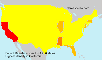 Surname Kefei in USA Surname Kefei in USA