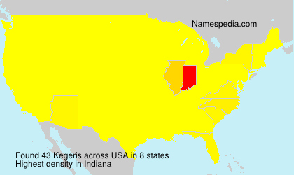 Surname Kegeris in USA Surname Kegeris in USA