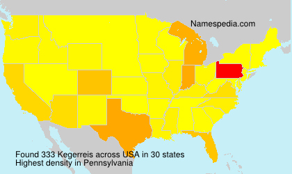 Surname Kegerreis in USA Surname Kegerreis in USA