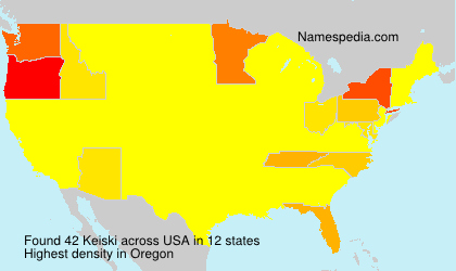 Surname Keiski in USA Surname Keiski in USA