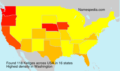 Surname Keitges in USA