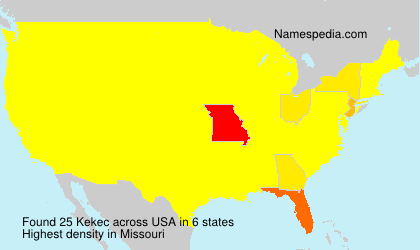 Surname Kekec in USA Surname Kekec in USA