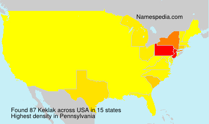 Surname Keklak in USA Surname Keklak in USA