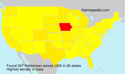 Surname Kelderman in USA Surname Kelderman in USA