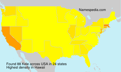 Surname Kele in USA Surname Kele in USA