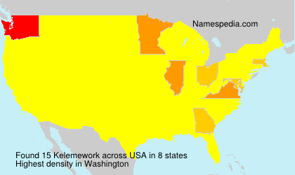 Surname Kelemework in USA Surname Kelemework in USA