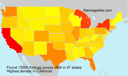 Surname Kellogg in USA Surname Kellogg in USA