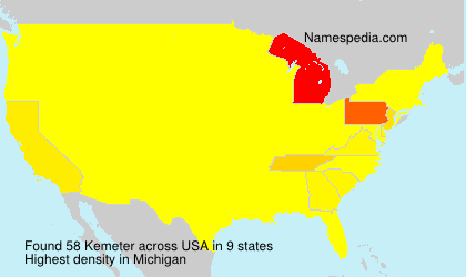 Surname Kemeter in USA Surname Kemeter in USA