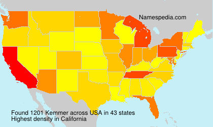 Surname Kemmer in USA Surname Kemmer in USA