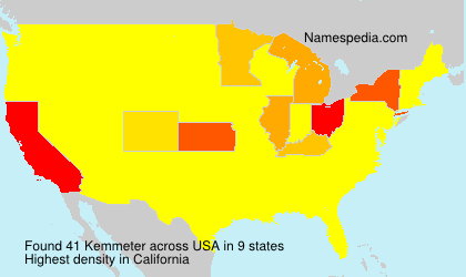Surname Kemmeter in USA Surname Kemmeter in USA