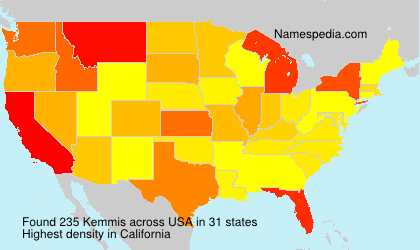 Surname Kemmis in USA Surname Kemmis in USA