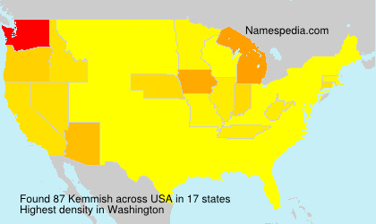 Surname Kemmish in USA Surname Kemmish in USA