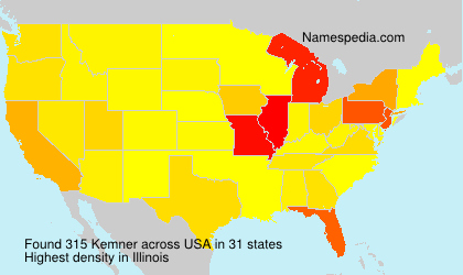 Surname Kemner in USA Surname Kemner in USA
