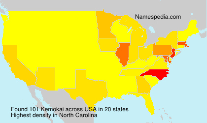 Surname Kemokai in USA Surname Kemokai in USA