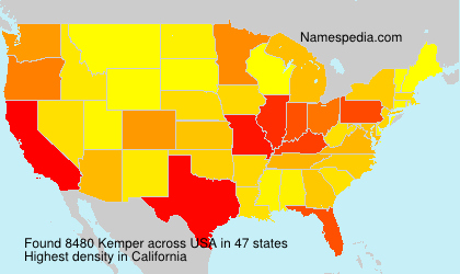 Surname Kemper in USA Surname Kemper in USA