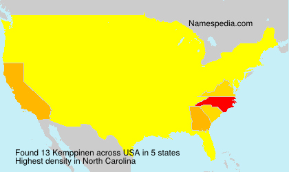 Surname Kemppinen in USA Surname Kemppinen in USA