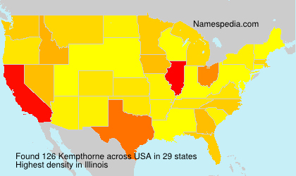 Surname Kempthorne in USA Surname Kempthorne in USA