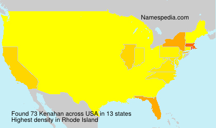 Surname Kenahan in USA