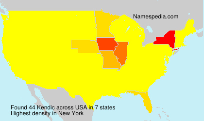 Surname Kendic in USA Surname Kendic in USA