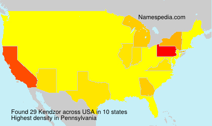 Surname Kendzor in USA Surname Kendzor in USA