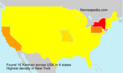 Surname Kenhart in USA Surname Kenhart in USA