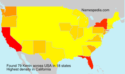 Surname Kenin in USA