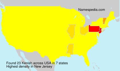 Surname Kenish in USA Surname Kenish in USA