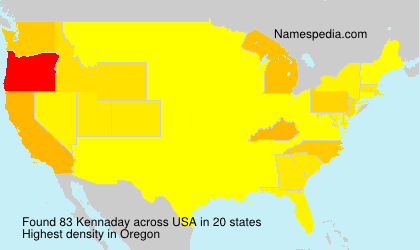 Surname Kennaday in USA Surname Kennaday in USA