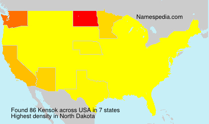 Surname Kensok in USA Surname Kensok in USA