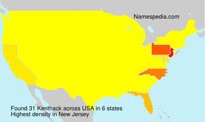 Surname Kenthack in USA Surname Kenthack in USA