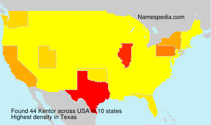 Surname Kentor in USA Surname Kentor in USA