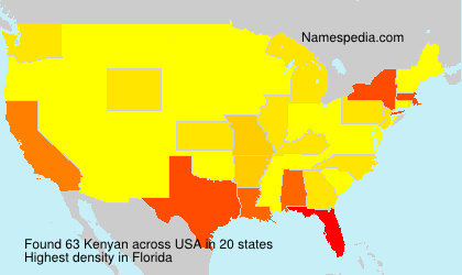 Surname Kenyan in USA Surname Kenyan in USA