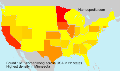 Surname Keomanivong in USA Surname Keomanivong in USA